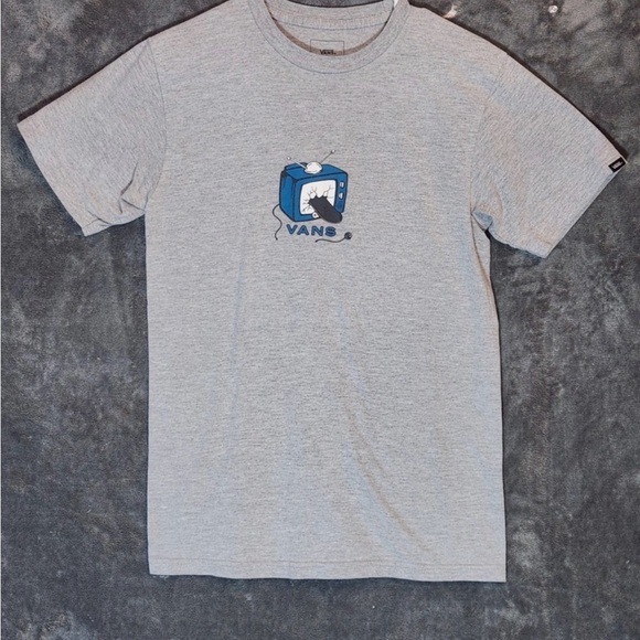 Vans Other - Vans Heather Gray TV Graphic Tee
